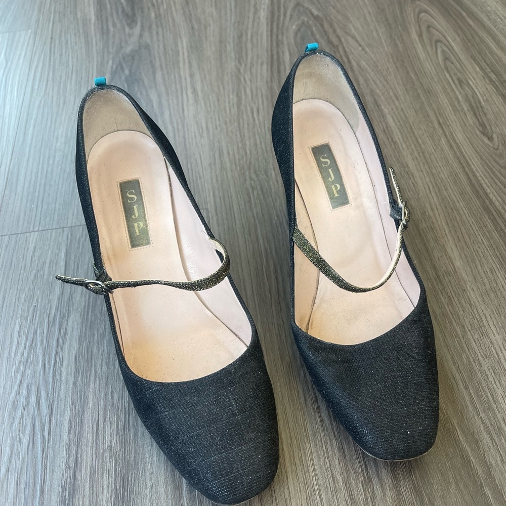 SJP by Sarah Jessica Parker Black Mary Jane Heels